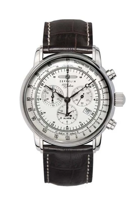 Zeppelin 100 Jahre Chronograph Silver | Silver Dial 42mm Wristwatch 76801 - Image 1 of 3