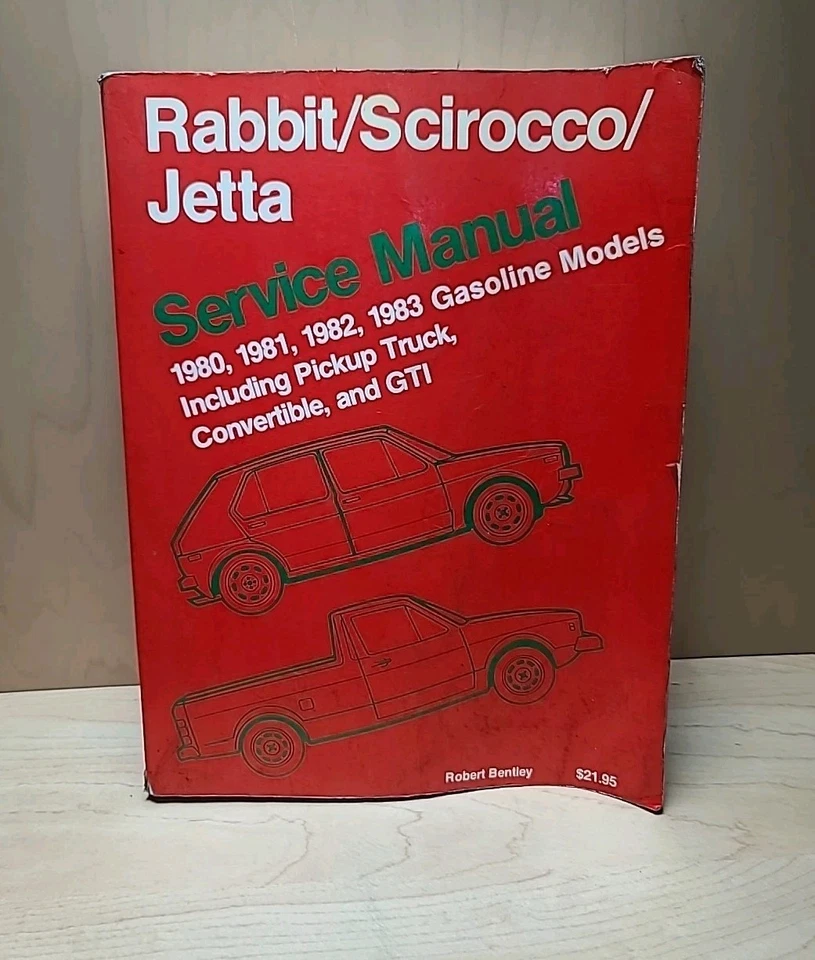 Volkswagen Rabbit Scirocco Jetta Service Manual 1980-1983 Gas Models 1981 1982 - Image 1 of 4
