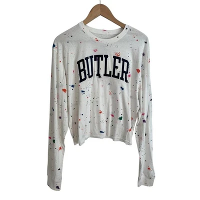 Champion Butler Bulldogs Shirt Womens Large Embroidered Paint Splatter NCAA NEW - Image 1 of 4