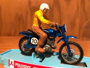 1970’S POLITOYS 1/34 SCALE HARLEY DAVIDSON MOTORCYCLE WITH RIDER - MADE IN ITALY - Picture 1 of 18