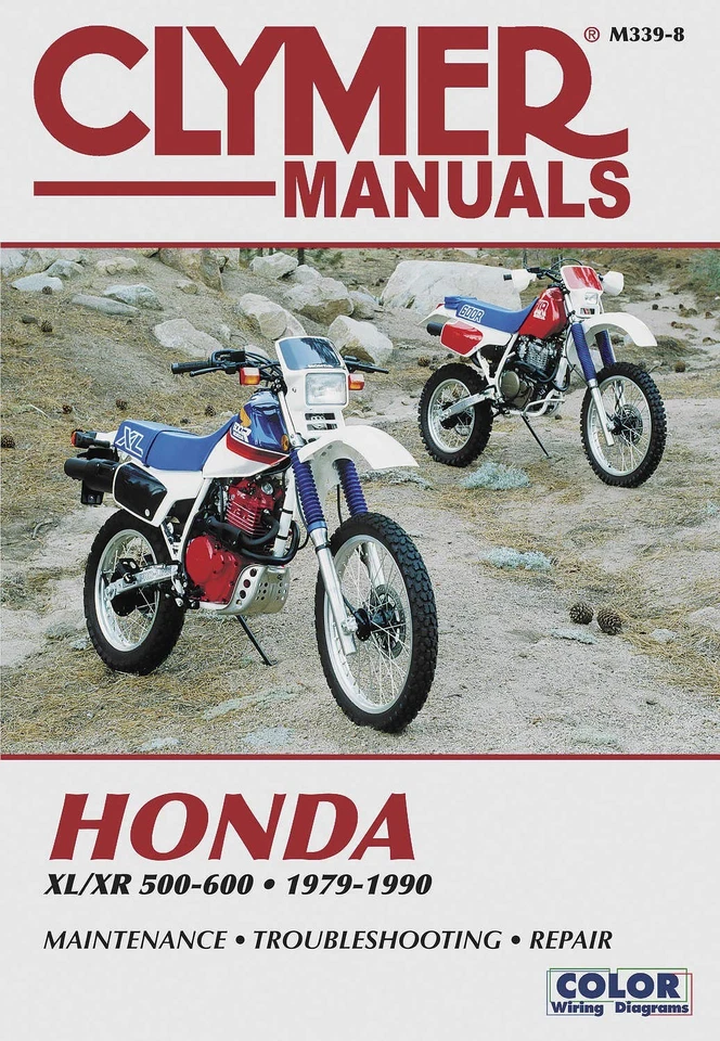Clymer Repair/Service Manual '79-90 Honda XL500/XR500/XL600/XR600 (M339-8) - Image 1 of 1