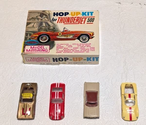 Excellent Aurora Thunderjet HO Slot Cars, Track  And Access, 4 Nice T-Jet Bodies - Picture 1 of 17