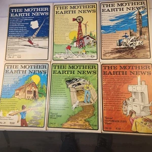 Vintage Mother Earth News Issues 25-30 Full Year 1974 Back To The Land Lot - Picture 1 of 8