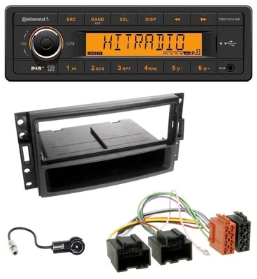 Continental 1DIN DAB MP3 AUX USB Autoradio für Chevrolet Corvette Uplander 05-13 - Bild 1 von 4