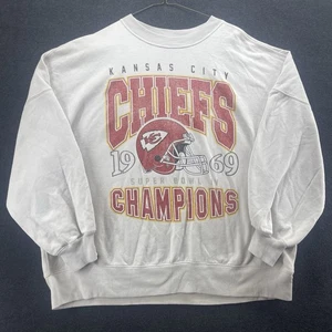 Abercrombie & Fitch Kansas City Chiefs Graphic Sweatshirt Size XL Grey *FLAWED* - Picture 1 of 14