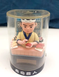 Solar Power Sushi Shokunin Bobblehead From Tokyo Perpetually Moves US Seller - Picture 1 of 8