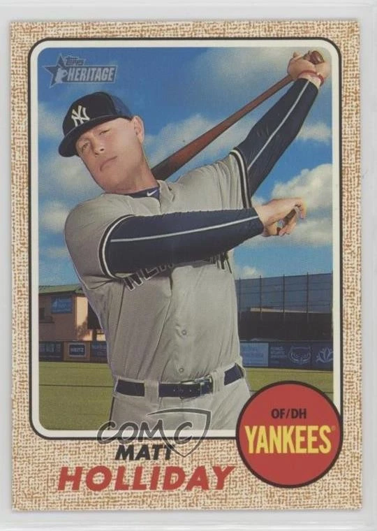 2017 Topps Heritage Gray Back /10 Matt Holliday #330 - Image 1 of 2