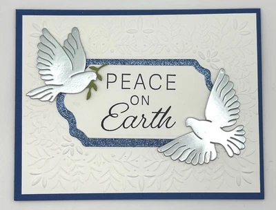 Stampin' Up! Peace on Earth Christmas Card w/Env UNLIMITED CARDS SHIP FOR $4.95! - Image 1 of 4