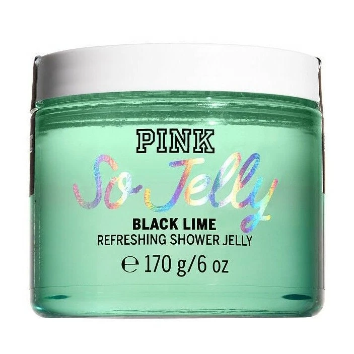 Victoria's Secret Pink So Jelly Refreshing Shower Jelly Gel 6oz New - Black Lime - Image 1 of 1