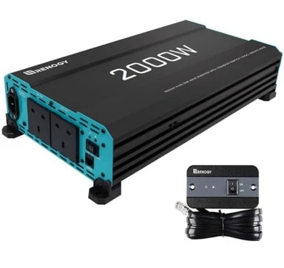 Renogy 2000W Pure Sine Wave Inverter 12V DC 240V AC with UPS Function - Image 1 of 4