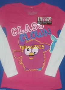 Furby Long Sleeve Girls Top 10-12 L 14 16 XL Tee t-shirt new Class Clown Hasbro  - Picture 1 of 1