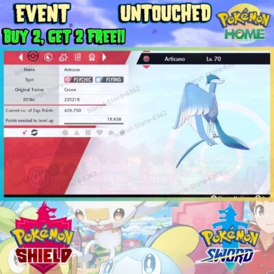 Galarian Articuno Shiny Event Challenge 2022 Pokémon Sword & Shield - Image 1 of 4