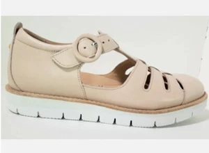 NEW Hubbard Women's 7.5 Medium Comfort Sandal Blush Beige Leather Walking Shoes - Picture 1 of 8