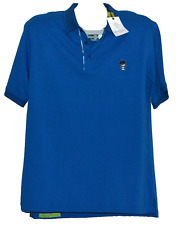 Robert Graham Lucifer Classic Fit Polo Shirt in Cobalt Size Large