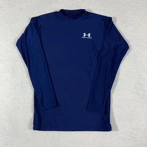 Camicia a maniche lunghe Under Armour collo a equipaggio taglia giovane blu reale - Foto 1 di 8