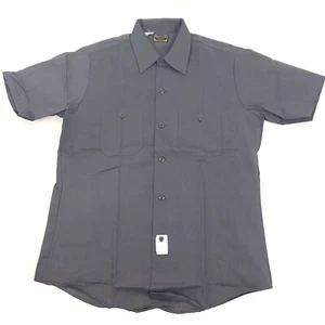 Vintage New 70's Washington Dee Cee Gray Garage Work Shirt Men’s 15 Medium #8281 - Picture 1 of 5