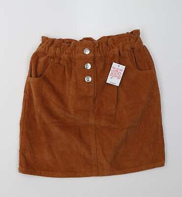 Matalan Girls Brown  Cotton A-Line Skirt Size 12 Years  Regular Buckle • 6.07€