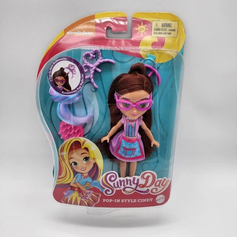 Nickelodeon Sunny Day Pop In Style Cindy 6" Doll With Accessories  New Cover