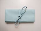 Genuine Leather  Jewellery Travel Holder Clutch Colour Baby Blue