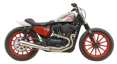 Bassani Road Rage III 2 into 1 Megaphone Exhaust System Sportster XL 04-Up - Image 1 of 2