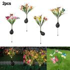 Reliable Solar LED Flower Stake Lamp Stand Out with Unique Garden Decor
