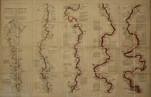 Ravenstein's Oarsman's and Angler's Map of the River Thames 1880 Fishing/Angling - Imagen 1 de 12
