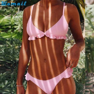 Womail Suit Bikini Swimwear Women Push-Up Padded Bra Beach Bikini Set Swimsuit S - Picture 1 of 9