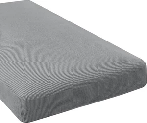 Chaise Cover Sectional Couch Super Stretch Individual L Shape Gray - Picture 1 of 7