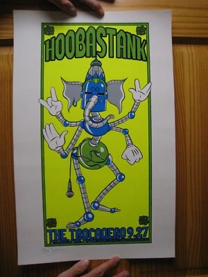 Hoobastank Poster Concert Signed Numbered - Image 1 of 2