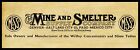 Mine & Smelter Supply Co. NEW Metal Sign, 12" x 36" USA STEEL XL Size - 4 LBS.