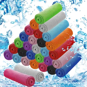 Cooling Towels, for Neck & Face, Ice Microfiber, for Workout, Chill, Sweat - Picture 1 of 18