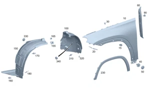Genuine Mercedes-Benz Chafe Protection 167-987-02-00 - Picture 1 of 1