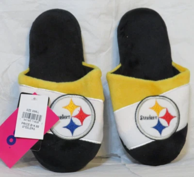 PITTSBURGH STEELERS NIÑOS ZAPATILLAS PEQUEÑAS 1-2 ESPUMA VISCOELÁSTICA POLAR NFL FOCO NUEVAS NUEVAS CON ETIQUETAS Foto 1 de 4