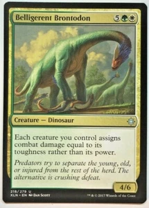 MTG Belligerent Brontodon Ixalan 218/279 Regular Uncommon - Picture 1 of 1