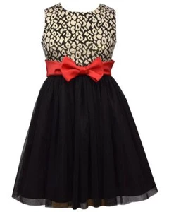 RARE EDITIONS Girl's 16 Animal Brocade Bow Ballerina Dress NWT $68 - Picture 1 of 1