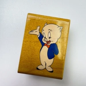 Porky Pig~Looney Tunes~Humor~Rubber Stamp~1.5"X 2.25"~Rubber Stampede 233-D - Picture 1 of 7