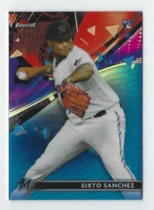 Sixto Sánchez 2021 Topps Finest #47 refractor azul radiocontrol #d 061/150 ~ Miami Marlins - Imagen 1 de 2