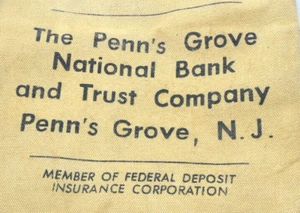 The Penn's Grove National Bank & Trust Co Geldtasche - Penn's Grove Pennsylvania - Bild 1 von 3