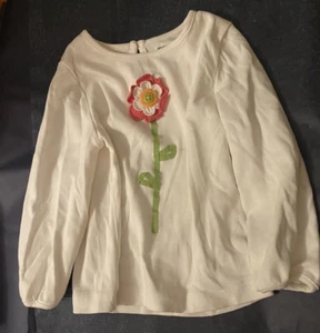 Gymboree Girls 2T Growing Flowers Turtle Flower Top NWOT Vintage 2012 Keyhole - Picture 1 of 5