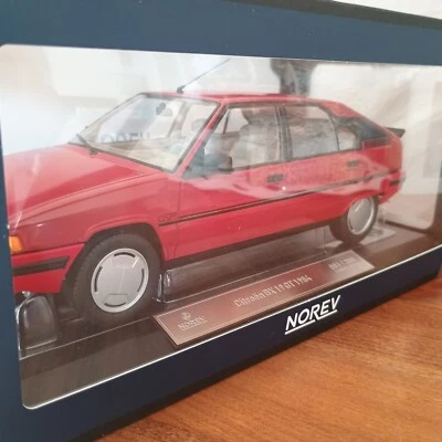 CITROEN BX 19 GT rouge 1985 NOREV 1/18e édition limitée 300 pcs pub julien clerc - Photo 1/4