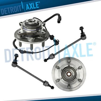 Bujes de cojinete de rueda delantera 4x4 6 tacos barras estabilizadoras para Ford F-150 2011 2012 2013 2014 Foto 1 de 4