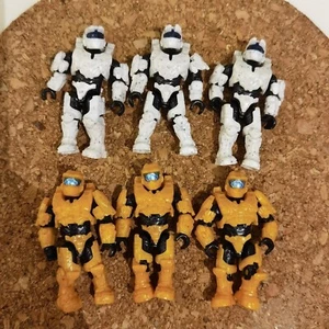 Mega Construx HALO 6 figuras UNSC amarillo blanco SPARTAN de DXR56 JUGUETE - Imagen 1 de 6