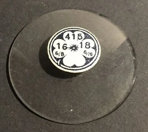 Pièce d'horlogerie verre de montre 41,5mm watch glass Uhrenglas - Imagen 1 de 1