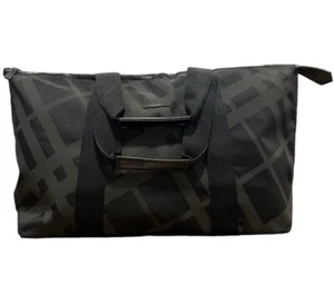 BURBERRY Fragrances Extra Large Black Plaids Canvas Weekender/ Duffle Bag - Picture 1 of 7
