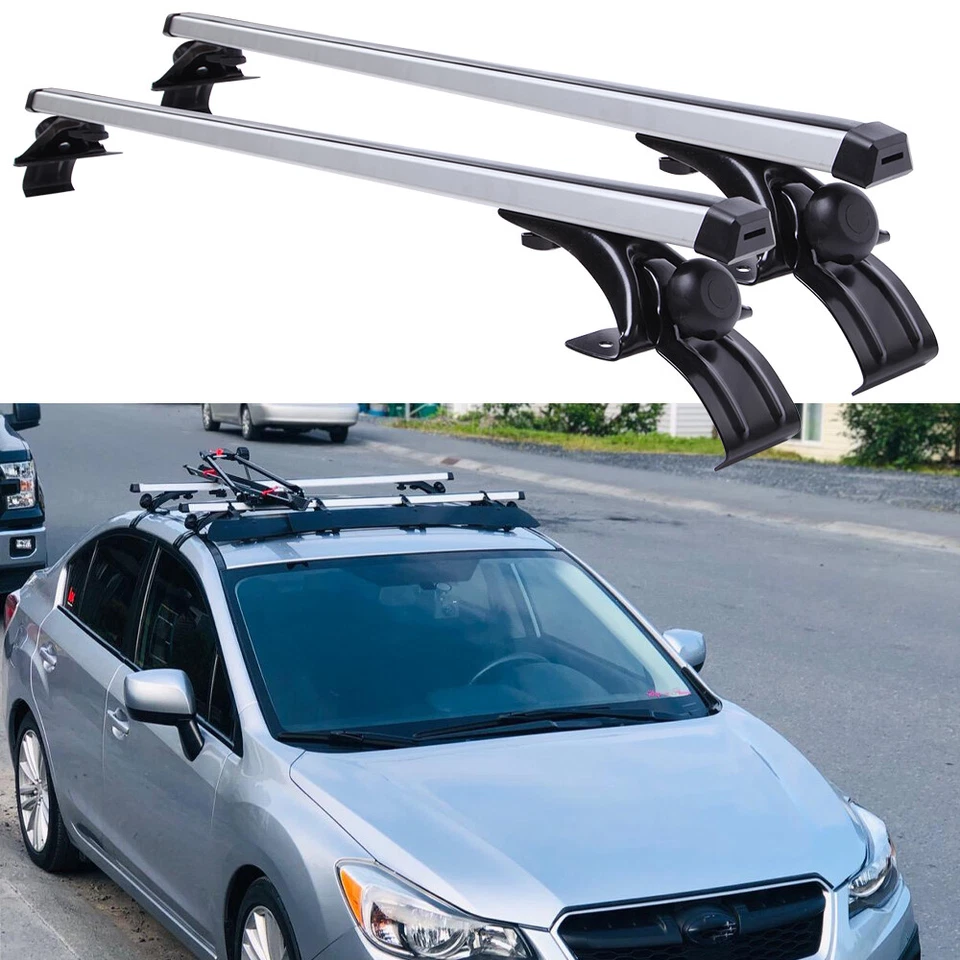 For Subaru Forester Outback 48" Top Roof Rack Cross Bar Cargo Carrier Aluminum Foto 1 de 4