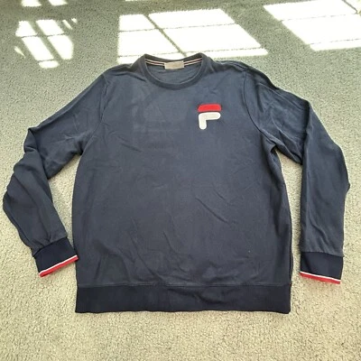 Sudadera FILA Vintage Años 90 Logo Bordado Negra - Grande  Foto 1 de 4