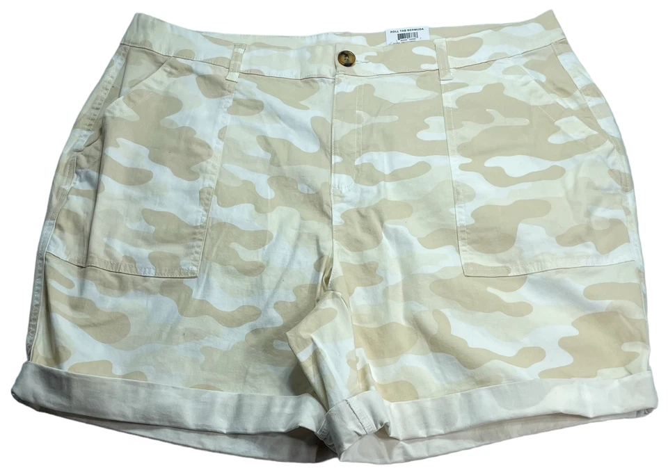 Bermudas Style and Co Mujer Talla Grande 18W Beige Camuflaje Elastizadas Nuevas Foto 1 de 4