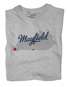 Mayfield Kentucky KY T-Shirt MAP - Picture 1 of 6