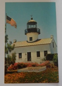 Antigua postal española Lighthouse Point Loma San Diego California de colección - Imagen 1 de 2