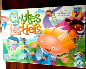 Chutes and Ladders Board Game 2008 Hasbro Milton Bradley New in Sealed Box - Picture 1 of 2
